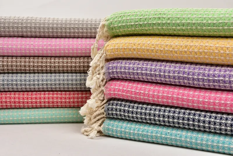 44x22 Cotton Waffle Towel, Bridesmaid Gifts, Personalized Bridesmaid Gift, Best Friend Wedding Gift, Monogram Hand Towel, Turkish Tea Towel - 1