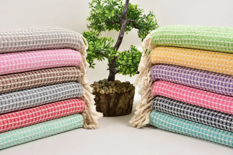 44x22 Cotton Waffle Towel, Bridesmaid Gifts, Personalized Bridesmaid Gift, Best Friend Wedding Gift, Monogram Hand Towel, Turkish Tea Towel - 3