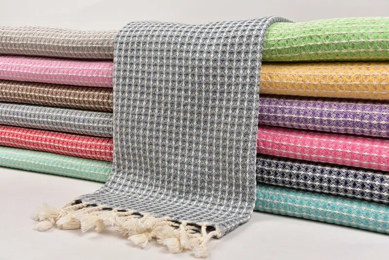 44x22 Cotton Waffle Towel, Bridesmaid Gifts, Personalized Bridesmaid Gift, Best Friend Wedding Gift, Monogram Hand Towel, Turkish Tea Towel - 2