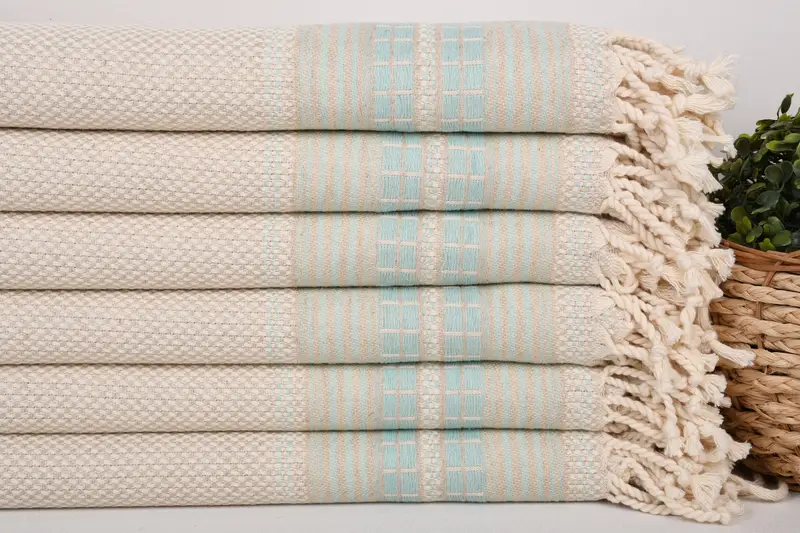 Custom Wedding Gift, Vegas Bachelorette Party Favors, Handmade Gift, Housewarming Gift, 68x40 Linen Striped Towel, Mother Of The Groom Gift - 2