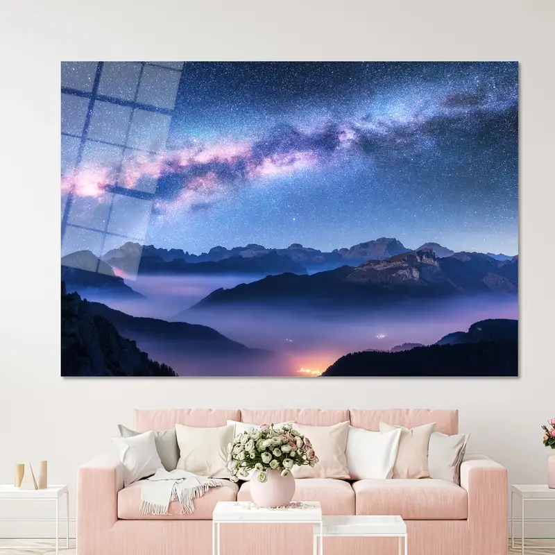 Stellar Canvas: プリントされた銀河と天の川アート