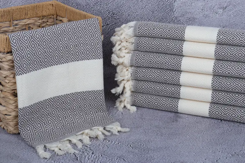 Gift For The Home, 36x20 Cotton Diamond Towel, Wedding Favors, Personalized Dish Towel, Kitchen Towel, Bridesmaid Towel, Bridal Shower Gifts - 3
