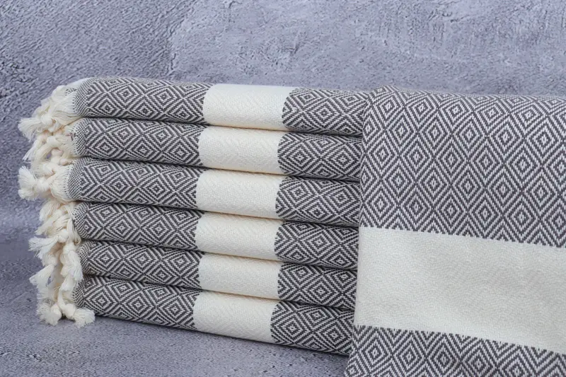 Gift For The Home, 36x20 Cotton Diamond Towel, Wedding Favors, Personalized Dish Towel, Kitchen Towel, Bridesmaid Towel, Bridal Shower Gifts - 1