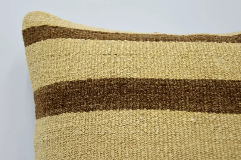 Morroccon Kilim Cushion Pillow Case, Gift Pillow, Cushion Cover, Antique Pillows, 16x16 Beige Cushion Case, Boho Pillow - 2
