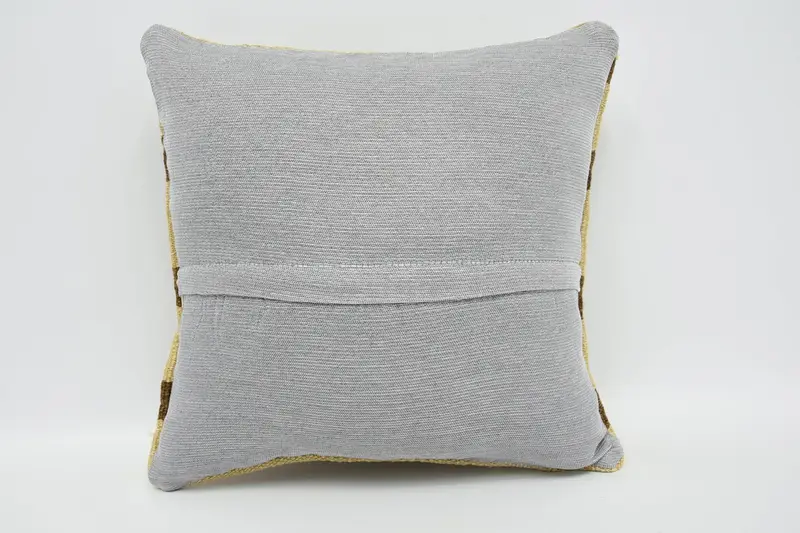 Morroccon Kilim Cushion Pillow Case, Gift Pillow, Cushion Cover, Antique Pillows, 16x16 Beige Cushion Case, Boho Pillow - 6