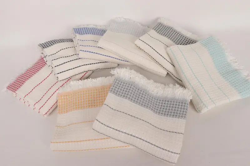 Anniversary Gift For Her, Beach towel, Fringed Turkish towel for poolside, 70x40 Cotton Waffle Towel, Custom Wedding Gift, Bridesmaid Gift - 3