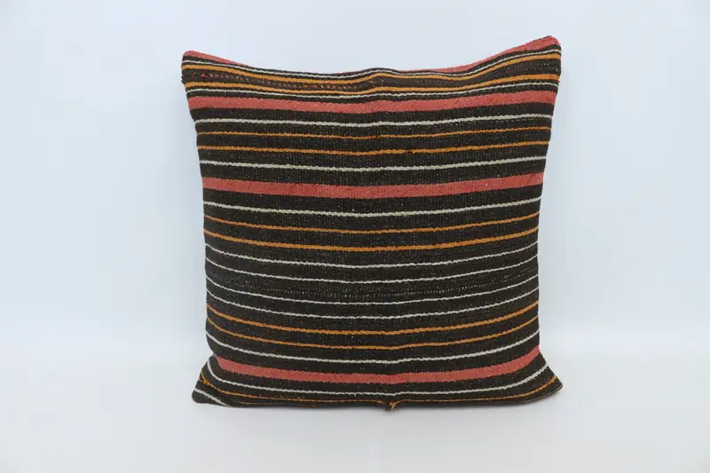 Handmade Pillow Case, Pillow Sham, Interior Designer Pillow, Art Deco Cushion, Pillow for Sofa, 28x28 Brown Pillow, Home Decor Pillow - 1