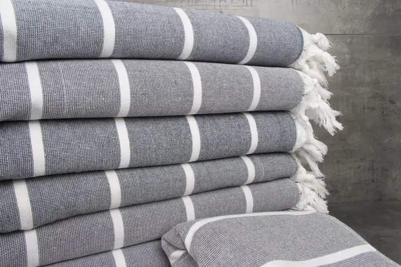64x40 Cotton Striped Terry Towel, Bridesmaid Favors, Soft towel, Travel towel, Custom Wedding Gifts, Handmade Turkish bath towel for summer vacation - 3