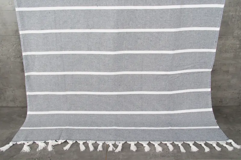 64x40 Cotton Striped Terry Towel, Bridesmaid Favors, Soft towel, Travel towel, Custom Wedding Gifts, Handmade Turkish bath towel for summer vacation - 1
