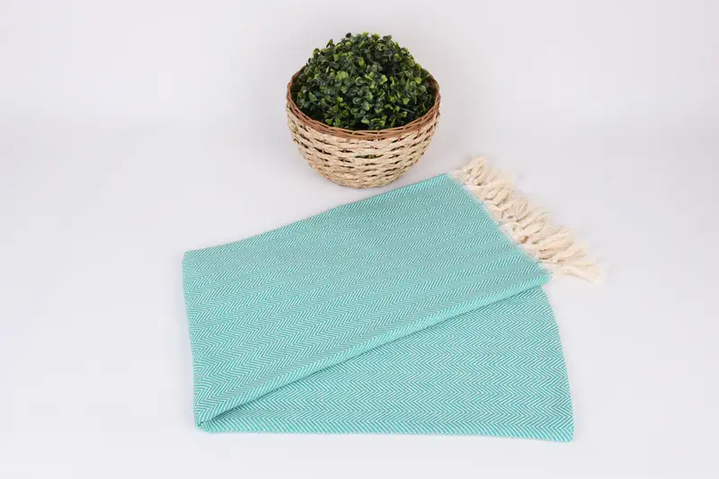 Bath towel, Boyfriend Christmas Gift, Bridal Shower Gift, Unique Wedding Gift, Monogram Towels, Personalized Towel, 70x40 Cotton Herringbone Towel - 4
