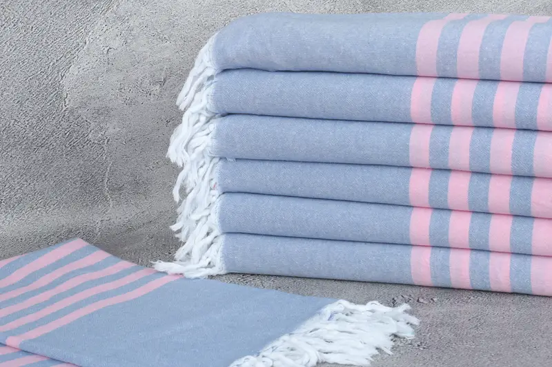 Home Decor Gifts, Personalized Towel Gift, Turkish beach towel, 70x36 Cotton Striped Towel, Custom Beach Towel, Best Friend Christmas Gift - 2
