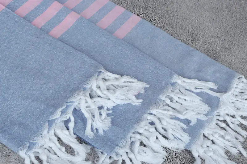 Home Decor Gifts, Personalized Towel Gift, Turkish beach towel, 70x36 Cotton Striped Towel, Custom Beach Towel, Best Friend Christmas Gift - 5