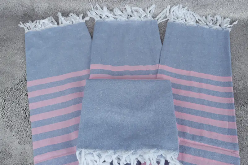 Home Decor Gifts, Personalized Towel Gift, Turkish beach towel, 70x36 Cotton Striped Towel, Custom Beach Towel, Best Friend Christmas Gift - 4