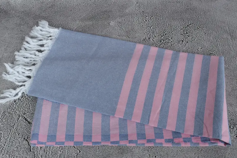 Home Decor Gifts, Personalized Towel Gift, Turkish beach towel, 70x36 Cotton Striped Towel, Custom Beach Towel, Best Friend Christmas Gift - 6