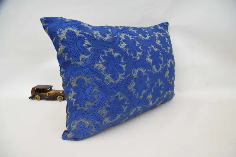 Art Deco Pillow Sham, Vintage Pillow, Pillow for Couch, 20x28 Blue Cushion, Cushion, Turkish Kilim Pillow, Ethnic Pillow Cover Cushion Case - 3