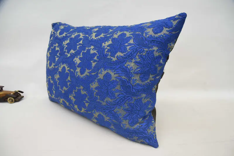 Art Deco Pillow Sham, Vintage Pillow, Pillow for Couch, 20x28 Blue Cushion, Cushion, Turkish Kilim Pillow, Ethnic Pillow Cover Cushion Case - 5