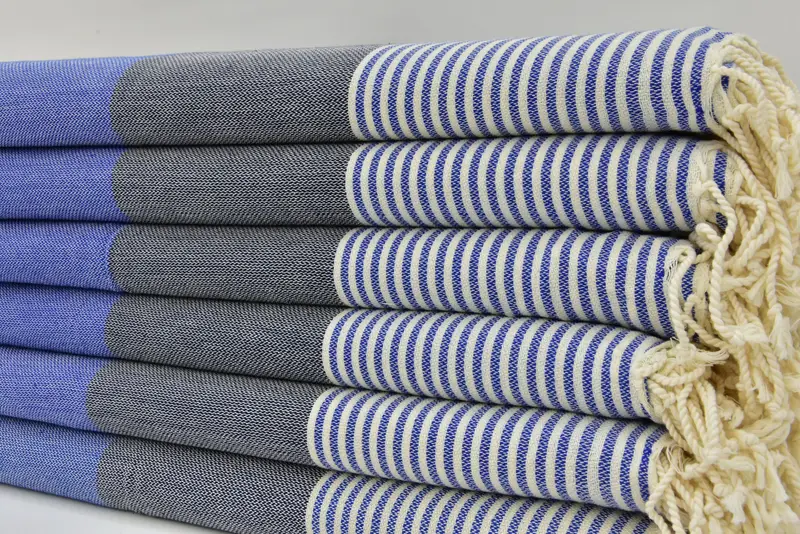 68x40 Cotton Striped Towel, Beach Towel Gift, Embroidered Beach Towel, Lightweight towel, Bridesmaid Gifts, Best Wedding Gift, Gift Boxes Towel - 3