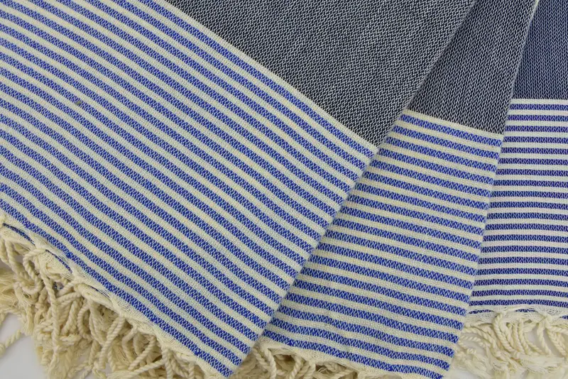 68x40 Cotton Striped Towel, Beach Towel Gift, Embroidered Beach Towel, Lightweight towel, Bridesmaid Gifts, Best Wedding Gift, Gift Boxes Towel - 4