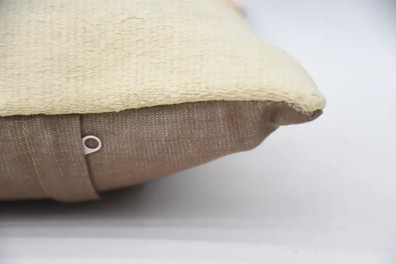 Ottoman Pillow Cover, Chair Pillow Sham, Ethnical Kilim Rug Pillow, Turkish Kilim Pillow, 12x20 Beige Cushion Cover, Cushion, Kilim Pillow Cover - 5