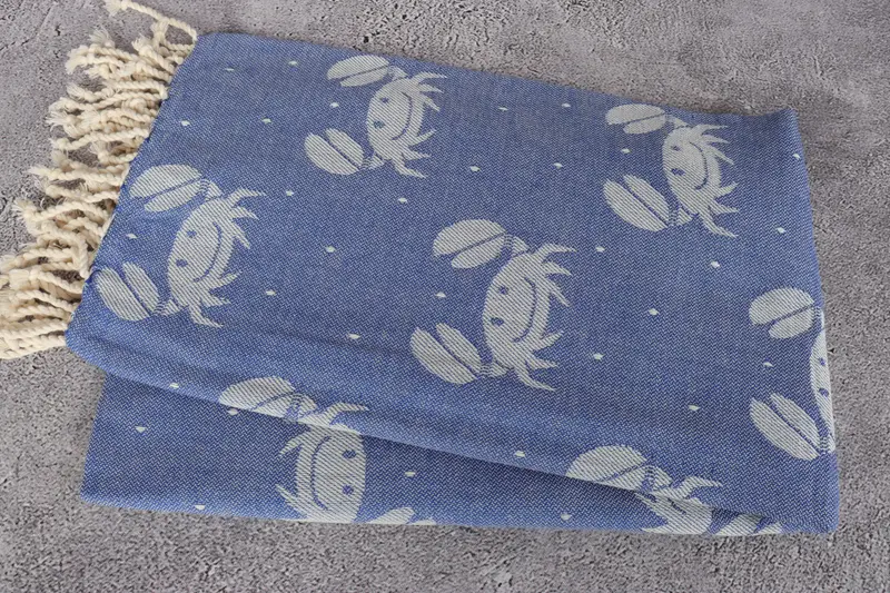 Gift Boxes Towel, Bridesmaid Gift Towel, Personalized Towel, Girls Weekend Getaways Gifts, 68x40 Cotton Crab Design Towel, Soft towel, Wedding Towel - 6