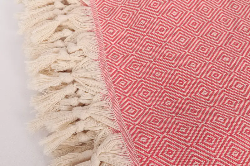 96x80 Cotton Diamond Towel, Bachelorette Gifts, Turkish Cotton Throw Blanket, Organic Throw, Bohemian Bedspread, Turkish Blanket, Wedding Favors - 7