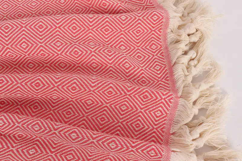 96x80 Cotton Diamond Towel, Bachelorette Gifts, Turkish Cotton Throw Blanket, Organic Throw, Bohemian Bedspread, Turkish Blanket, Wedding Favors - 8