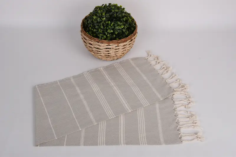 Frohe Weihnachtsgeschenke, Strandthema Hochzeitsgeschenk, Fitnesshandtuch, personalisierte Geschenke, 38x24 Baumwollstreifenhandtuch, Custom Handtuch, Monogramm Handtuch - 4
