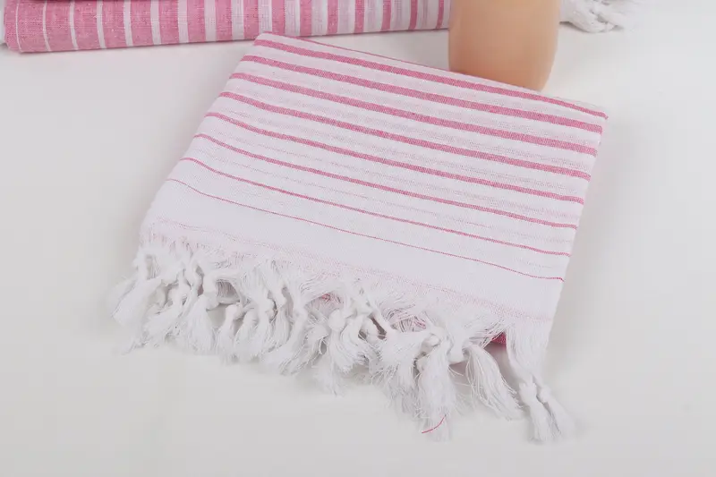 70x40 Cotton Striped Towel, Beach Towel Gift, Bridesmaid Gifts, Custom Wedding Gift From Bridesmaid, Spa Towel, Wedding Favors, Welcome Wedding Gift - 5