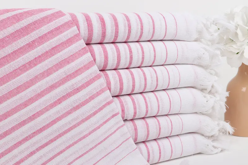 70x40 Cotton Striped Towel, Beach Towel Gift, Bridesmaid Gifts, Custom Wedding Gift From Bridesmaid, Spa Towel, Wedding Favors, Welcome Wedding Gift - 1