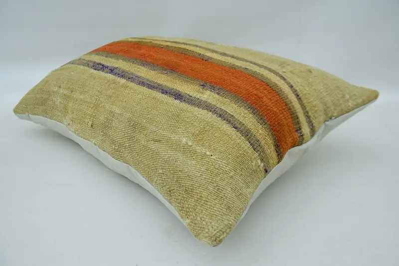 16x24 Beige Pillow, Vintage Pillow Case, Interior Designer Pillow, Neutral Throw Pillow Sham, Vintage Kilim Pillow, Turkish Pillow, Cushion Cover - 6