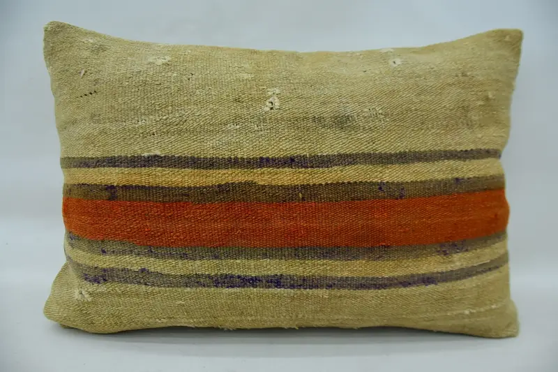 16x24 Beige Pillow, Vintage Pillow Case, Interior Designer Pillow, Neutral Throw Pillow Sham, Vintage Kilim Pillow, Turkish Pillow, Cushion Cover - 4