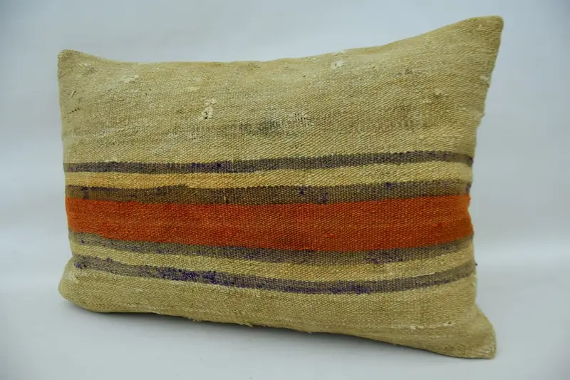 16x24 Beige Pillow, Vintage Pillow Case, Interior Designer Pillow, Neutral Throw Pillow Sham, Vintage Kilim Pillow, Turkish Pillow, Cushion Cover - 3