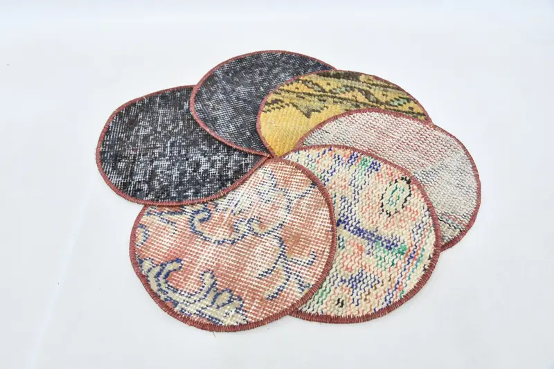 ミニマリストボヘミアン黒とオレンジのプレースマット、エレガントなフォーマルイベントプレースマット