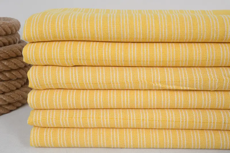Best Beach Towel, Gift For Him, Handwoven Turkish Towel, Birthday Gift, Personalized Beach Towel, 70x40 Cotton Striped Towel, Housewarming Gift - 2