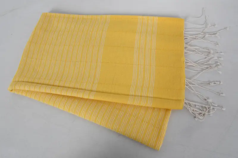 Best Beach Towel, Gift For Him, Handwoven Turkish Towel, Birthday Gift, Personalized Beach Towel, 70x40 Cotton Striped Towel, Housewarming Gift - 6