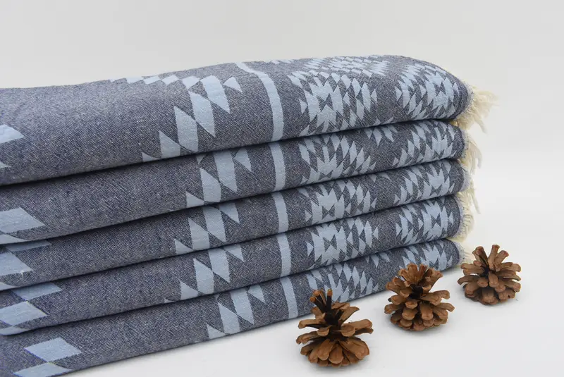 70x36 Cotton Kilim Towel, Monogrammed Beach Towel, Mother Of The Groom Gift, Lightweight towel, Bridesmaid Gift Towel, Eco-Friendly Turkish Towel - 2
