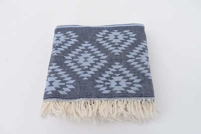 70x36 Cotton Kilim Towel, Monogrammed Beach Towel, Mother Of The Groom Gift, Lightweight towel, Bridesmaid Gift Towel, Eco-Friendly Turkish Towel - 6