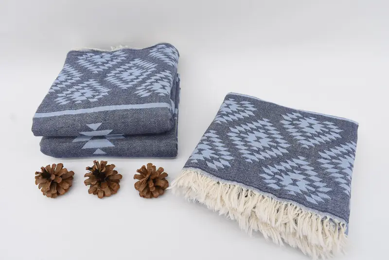 70x36 Cotton Kilim Towel, Monogrammed Beach Towel, Mother Of The Groom Gift, Lightweight towel, Bridesmaid Gift Towel, Eco-Friendly Turkish Towel - 5