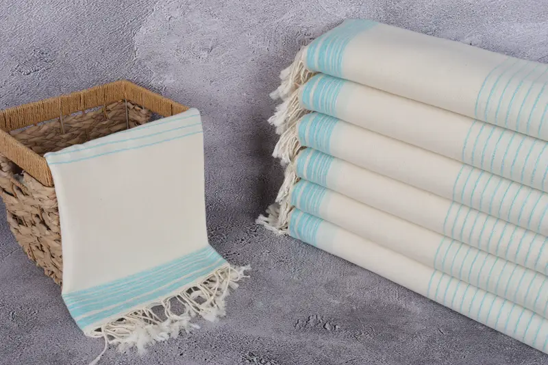 68x36 Cotton Striped Towel, Bachelorette Party Favor, Gym Towel, Personalized Gift, Hammam towel, First Wedding Anniversary Gift, Bridesmaid Gifts - 3