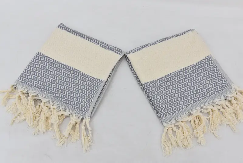 Kişiselleştirilmiş Hediyeler, Anıt Hediyesi, 36x18 Pamuk Zikzag Havlu, Türk Çay Havlusu, Monogram Türk Banyo Havlusu, Monogramlı El Havlusu, El Yapımı Hediye - 4