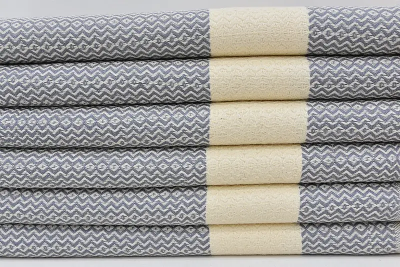 Kişiselleştirilmiş Hediyeler, Anıt Hediyesi, 36x18 Pamuk Zikzag Havlu, Türk Çay Havlusu, Monogram Türk Banyo Havlusu, Monogramlı El Havlusu, El Yapımı Hediye - 3