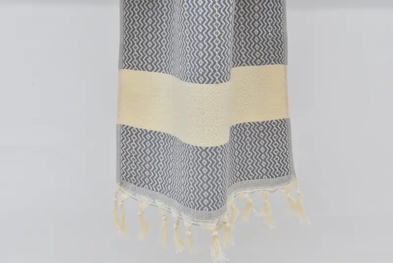 Kişiselleştirilmiş Hediyeler, Anıt Hediyesi, 36x18 Pamuk Zikzag Havlu, Türk Çay Havlusu, Monogram Türk Banyo Havlusu, Monogramlı El Havlusu, El Yapımı Hediye - 6