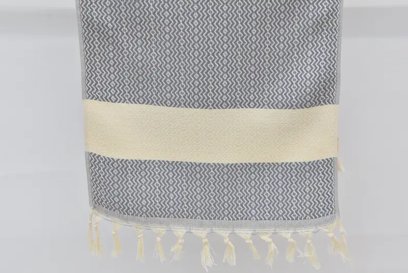 Kişiselleştirilmiş Hediyeler, Anıt Hediyesi, 36x18 Pamuk Zikzag Havlu, Türk Çay Havlusu, Monogram Türk Banyo Havlusu, Monogramlı El Havlusu, El Yapımı Hediye - 5