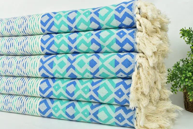 Bridesmaid Gift, Best Wedding Gift, 70x40 Cotton Diamond Towel, Turkish bath towel, Halloween Gifts, Large Turkish Towel, Girls Weekend Favors - 4