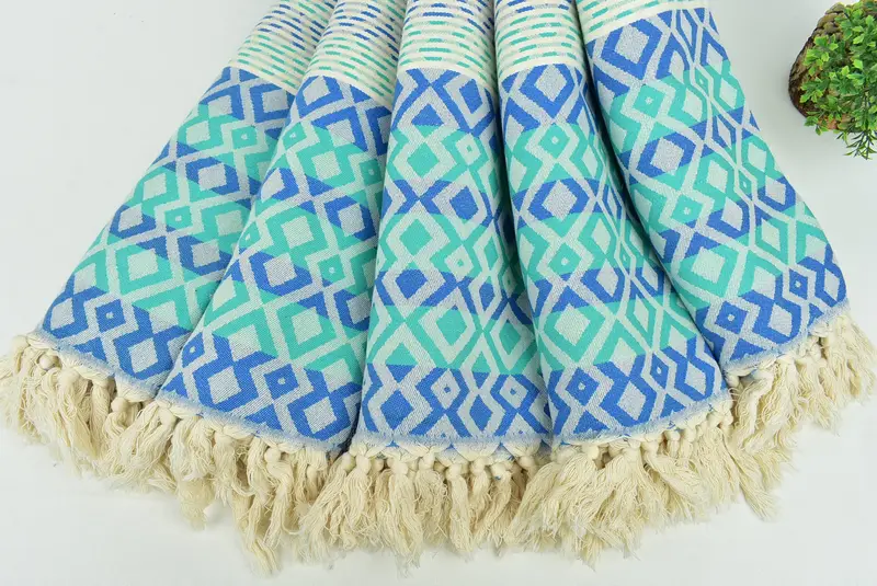 Bridesmaid Gift, Best Wedding Gift, 70x40 Cotton Diamond Towel, Turkish bath towel, Halloween Gifts, Large Turkish Towel, Girls Weekend Favors - 5