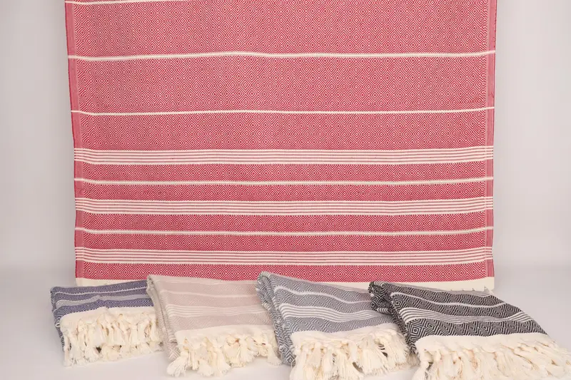 Housewarming Gift, Bachelor Party Gifts, Custom Wedding Gift, Organic cotton Turkish peshtemal towel, 70x38 Cotton Diamond Towel, Wedding Favors - 8