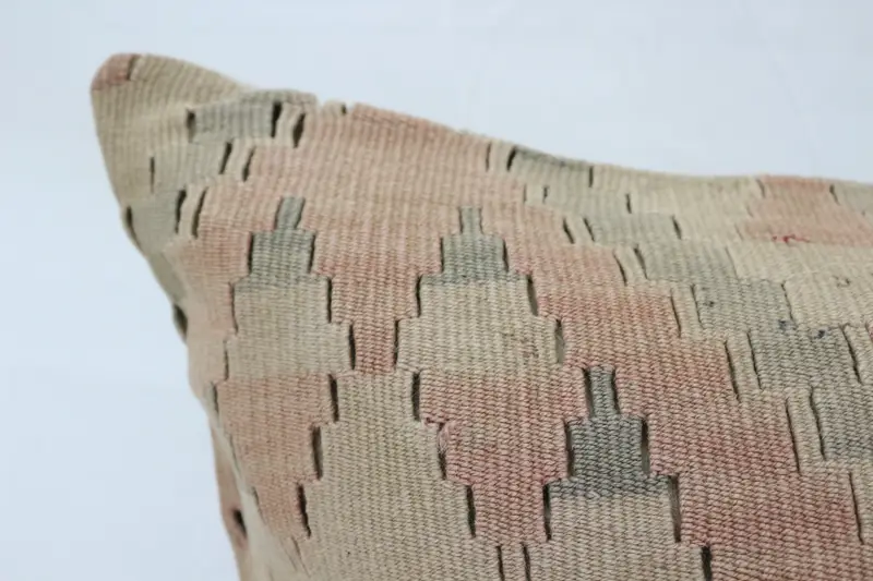 Hippie Throw Cushion, Outdoor Patio Cushion, Pillow, Pillow for Couch, Interior Designer Pillow, Handmade Kilim Cushion, 32x32 Beige Pillow Case - 2