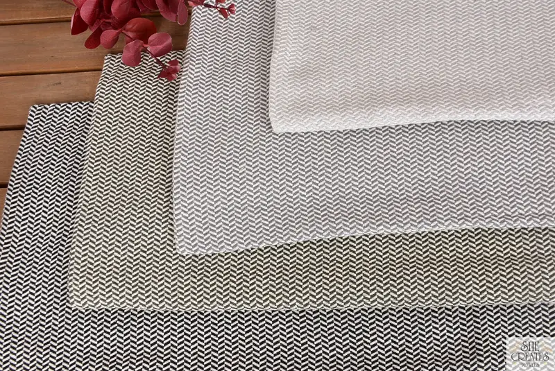 Embroidered Towel, Lightweight towel, Bridal Gifts, Scarf Towel, Lightweight Turkish towel, Girls Weekend Getaways Gifts, 70x40 Cotton Striped Towel - 5