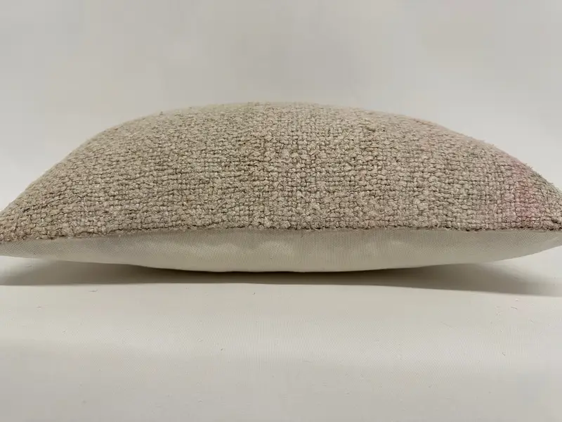 Cushion, Decorative Throw Pillow Sham, Kilim Pillow, 12x20 White Pillow Sham, Vintage Kilim Throw Pillow, Antique Pillows, Ottoman Pillow - 5