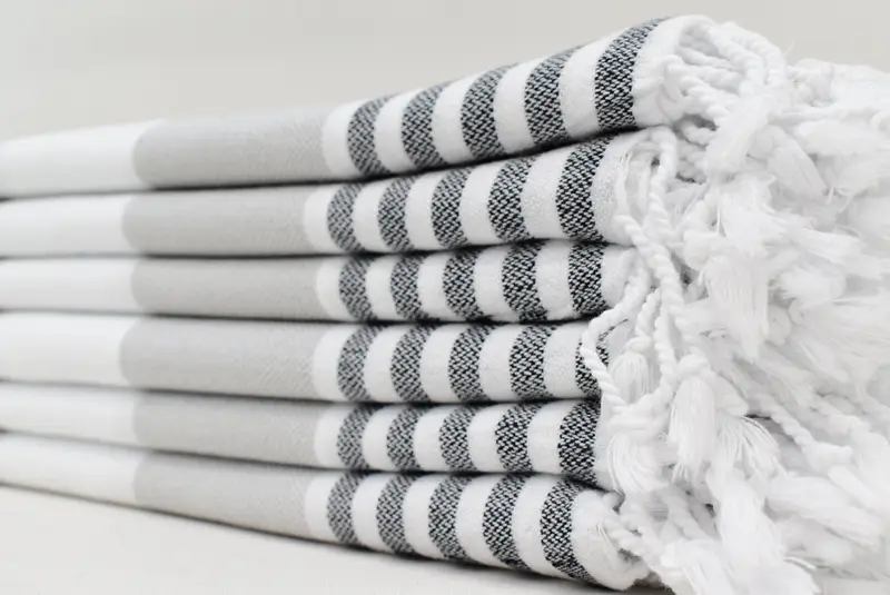 Personalized Gift, Mother Of The Groom Gift, Monogram Hand Towel, Bathroom Towels, Custom Wedding Gifts, Gift For Her, 40x24 Cotton Striped Towel - 5